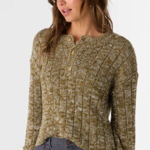 Oceanfront Henley Long Sleeve Sweater